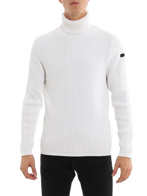 Maglione a collo alto Jersey tecnico bianco 